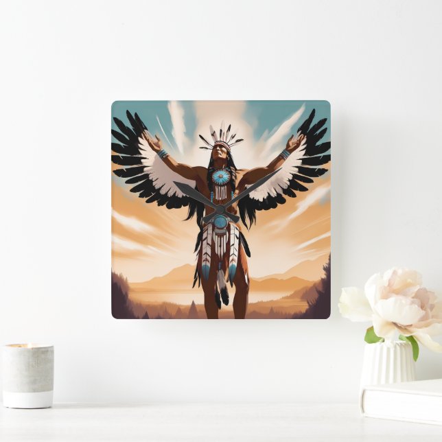 Relógio de Guerreiro Americano Nativo (Lar)