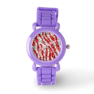 Relógio de impressão Zebra Red