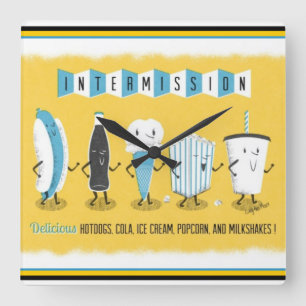 Relógio de Intermissão de Teatro de Drive-In Vinta