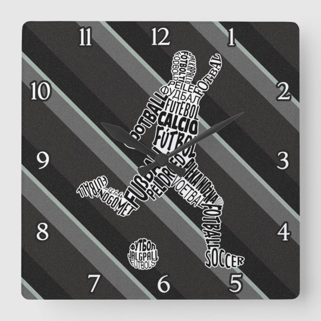 Relógio de Línguas de Futebol do Futebol (Frente)