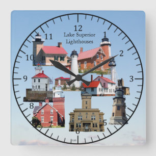 Relógio de Luzes Superiores do Lago