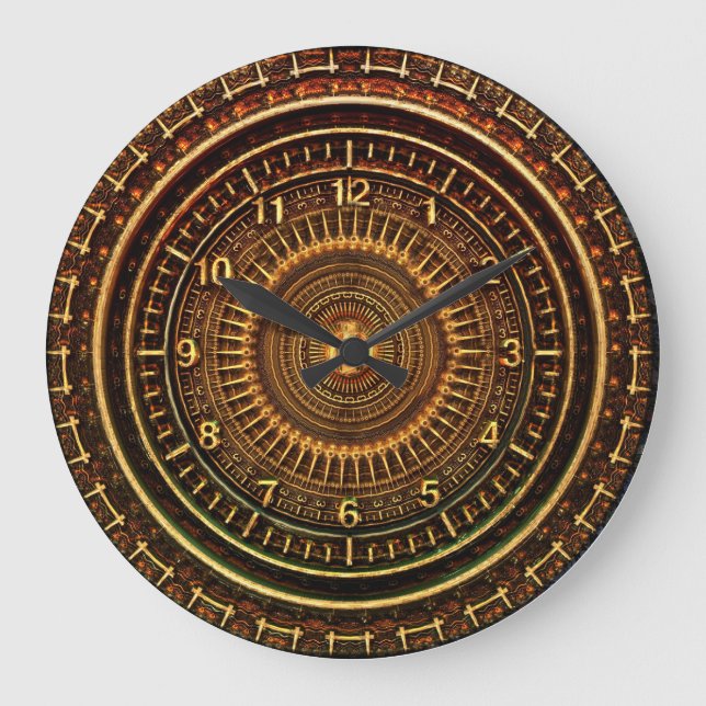 Relógio De Madeira De Faux (Frente)