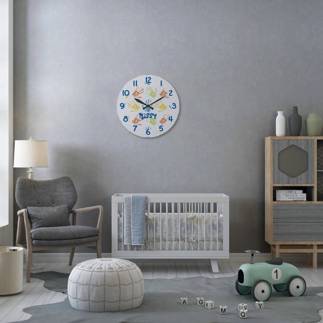 Relógio de Mãos Coloridas Personalizadas (Criador carregado)