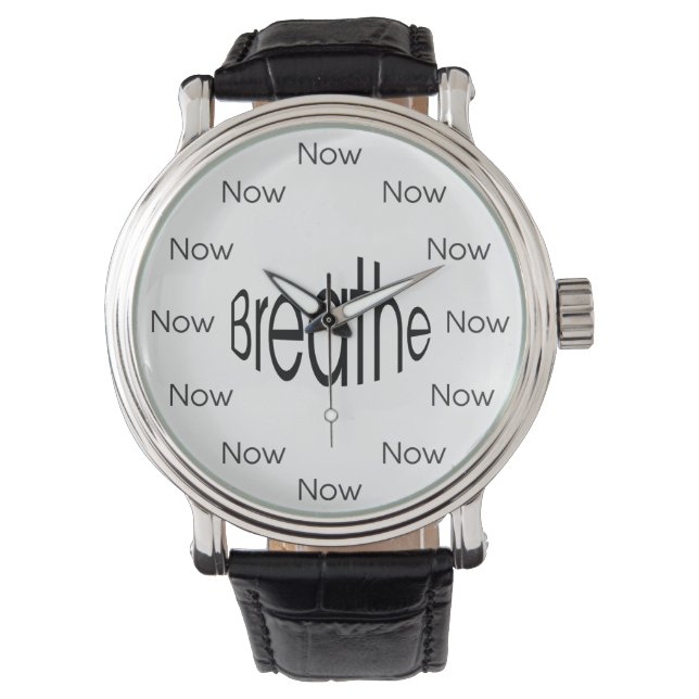 Relógio de Meditação Mindfulness Zen™ Breathe Now (Frente)