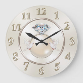 Relógio de Muro de Casamento, Pássaros de Amor, Di