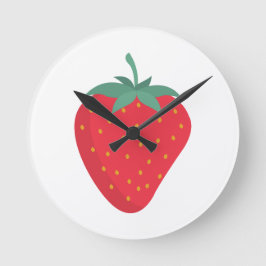 Relógio de Muro de Morango