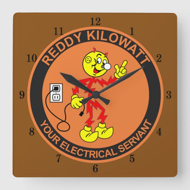 Relógio de Muro Reddy Kilowatt (Frente)