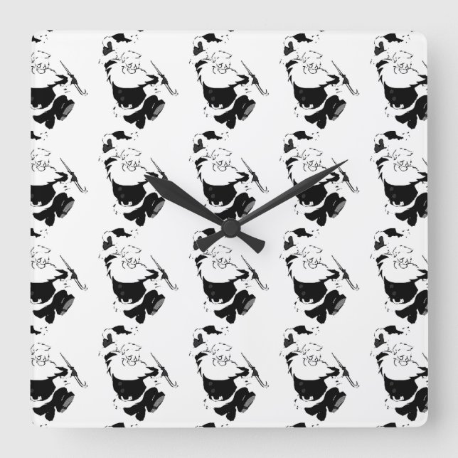 RELÓGIO DE NATAL "PAPAIS NOEIS DANÇADOS" (Frente)