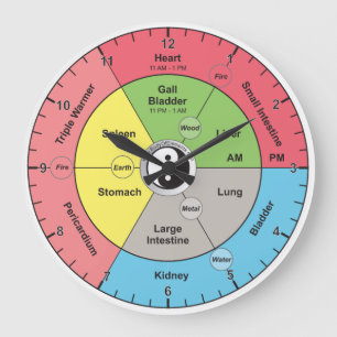 Relógio de Órgãos Meridiano Chinês