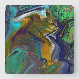 Relógio de Parede Abstrato Colorido Indeciso 3