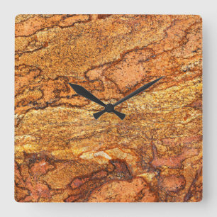 Relógio de Parede Acrílica com Padrão de Pedra 