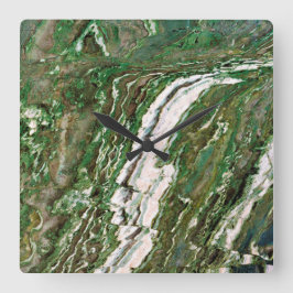 Relógio de Parede Acrílica com Padrão de Pedra Gra