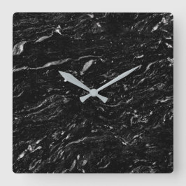 Relógio de Parede Acrílica com Padrão de Pedra Gra