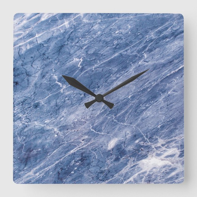 Relógio de Parede Acrílica com Padrão de Pedra Gra (Frente)