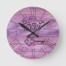 Relógio de Parede Acrílica de 2000 Vintage