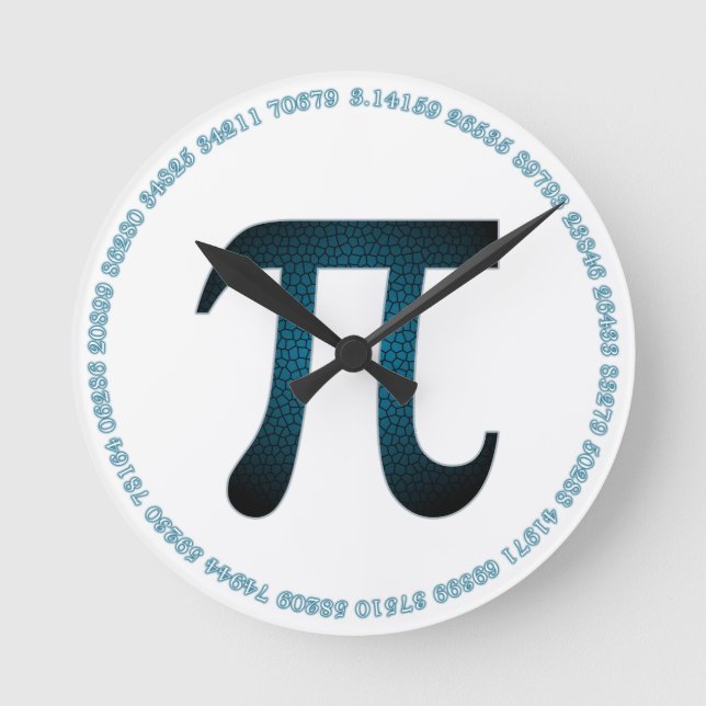 Relógio de Parede Acrílica de Blueberry Pi em Bran (Frente)