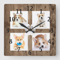 Relógio de Parede Acrílica de Pet College, Fotogra