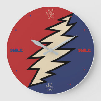 Relógio de parede acrílica em movimento pela paz