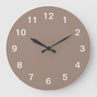 Relógio de Parede Acrílica Minimalista do Taupe