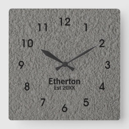 Relógio de Parede Acrílica Padrão de Stucco de Cin