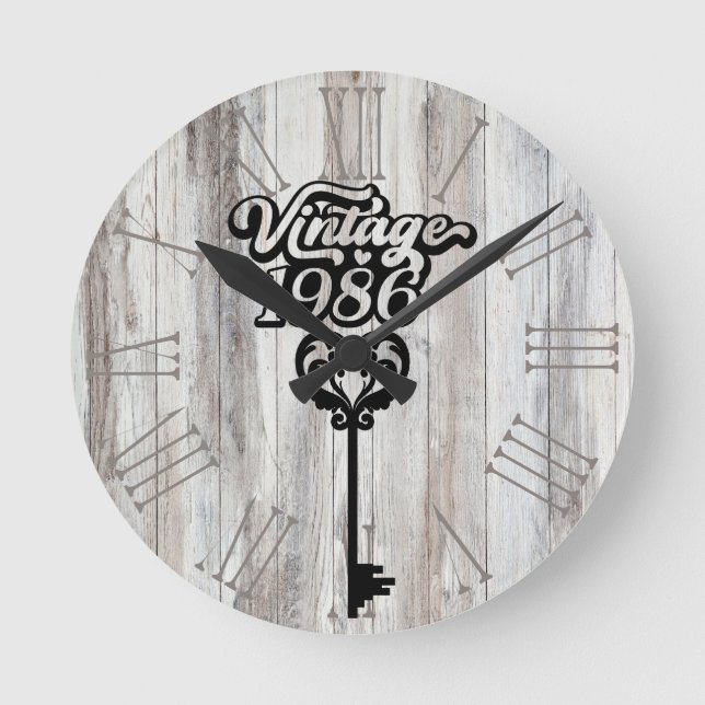 Relógio de Parede Acrílico de 1986 (Frente)