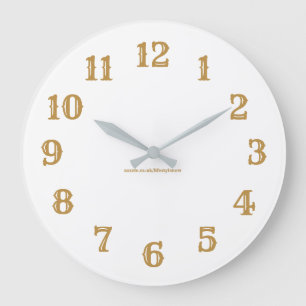 Relógio de Parede Acrílico - Dourado