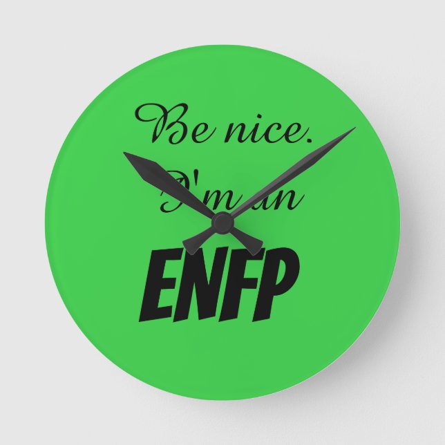 Relógio de Parede Acrílico ENFP (Frente)