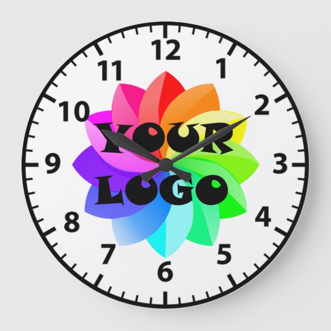 Relógio de Parede Acrílico para Logotipo da Empres (Frente)