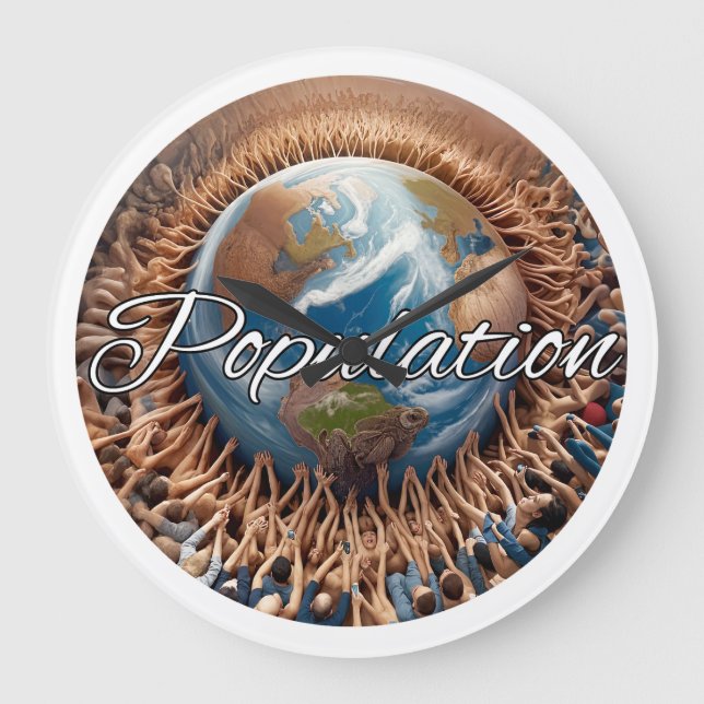 Relógio de parede, acrílico redondo de 10,75 pol (Frente)