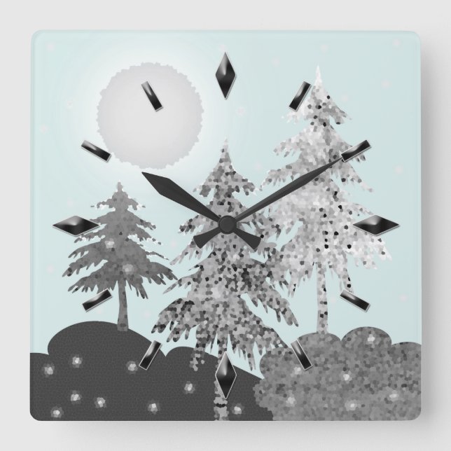 Relógio de Parede Acrílico, Retro, Relógios de Nat (Frente)