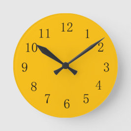 Relógio de Parede Amber Yellow Kitchen