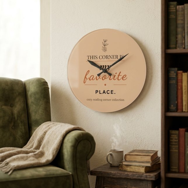Relógio de Parede Analógico Reading Corner (Criador carregado)