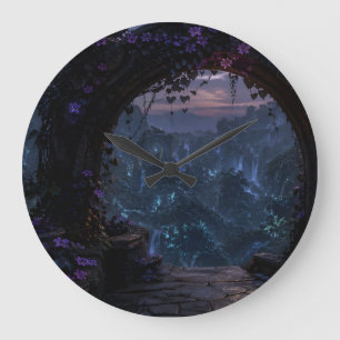 Relógio de Parede Arco da Lua Wisteria