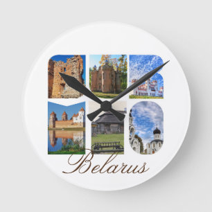 Relógio de Parede Arquitetura do Castelo de Mir da