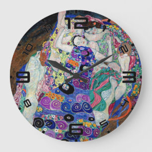 Relógio de Parede Art Nouveau Klimt “A Virgem”