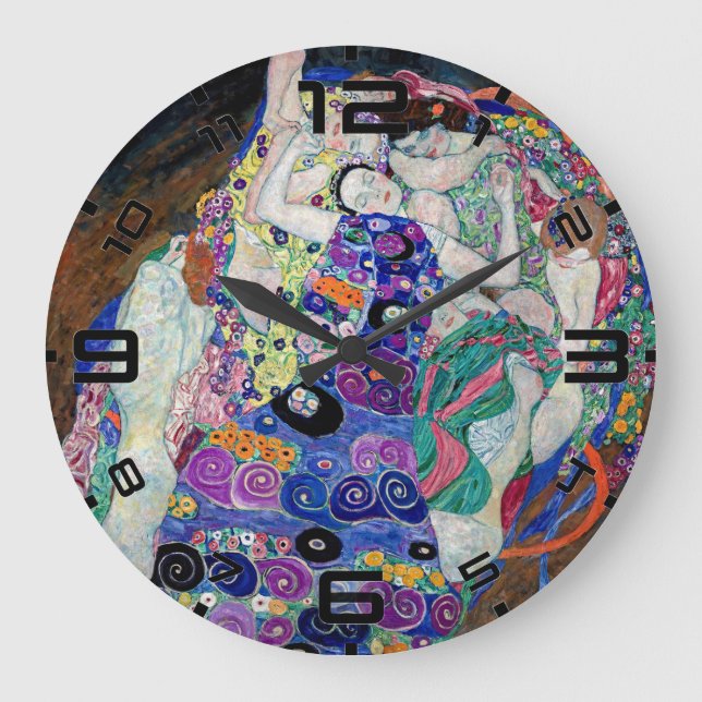 Relógio de Parede Art Nouveau Klimt “A Virgem” (Frente)