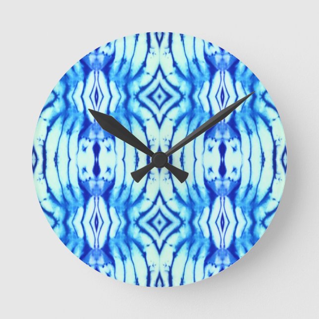 Relógio de Parede Azul com Tie Azul Indigo (Frente)
