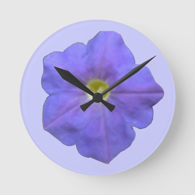Relógio de Parede Blue Petunia (Frente)