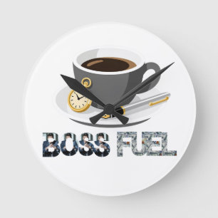 Relógio de Parede Boss Fuel Espresso, Relógio de B