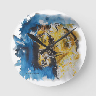 Relógio de parede Cavalo em Manchas Aguadas