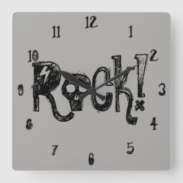 Relógio de Parede Caveiras de Rock