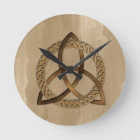 Relógio de Parede Celta Triquetra Trinity
