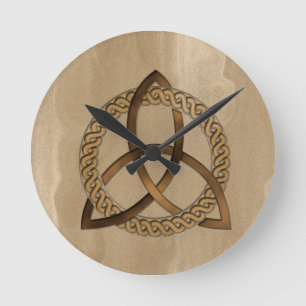 Relógio de Parede Celta Triquetra Trinity