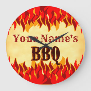 Relógio de Parede Churrasco Fumegante Personalizad