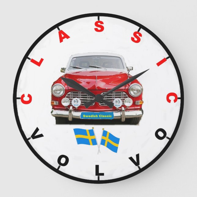 Relógio de Parede Clássico Volvo (Frente)