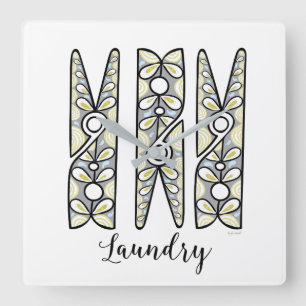 Relógio de Parede Clothespin