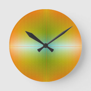 Relógio de parede colorido com face em gradiente