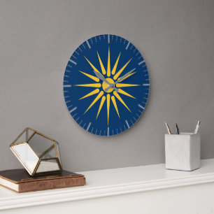 Relógio de Parede com a bandeira da Macedônia, Gré