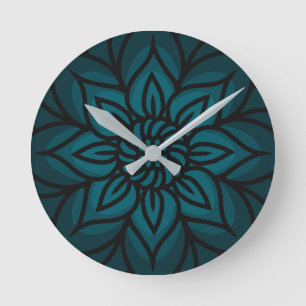 Relógio de Parede com Desenho de Mandala