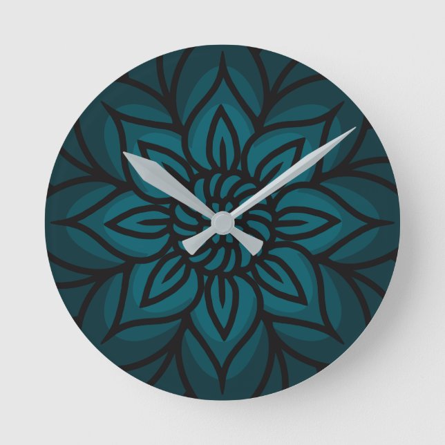 Relógio de Parede com Desenho de Mandala (Frente)